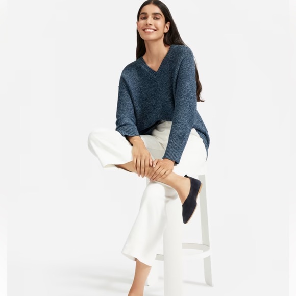 Everlane The Link-Stitch V-Neck sweater. - Picture 5 of 9